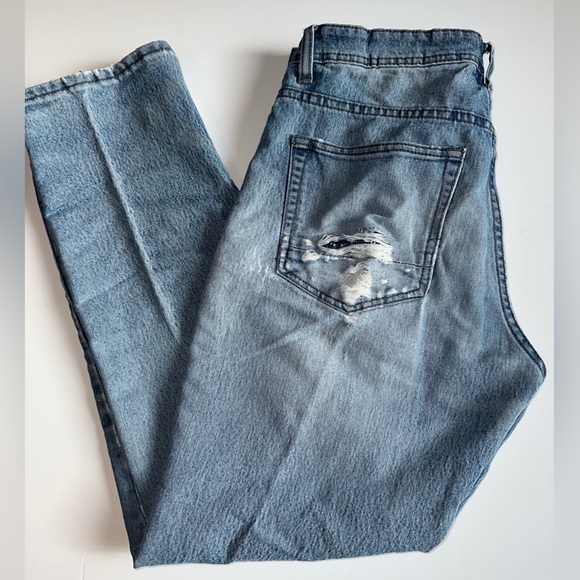 Men’s MBX Slim Stretch 32x30 Premium Denim With Distressing Flawed - Picture 1 of 10